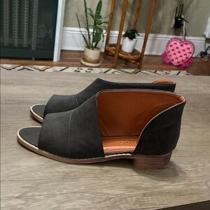 Stylish Black Open-Toe Women's Shoes